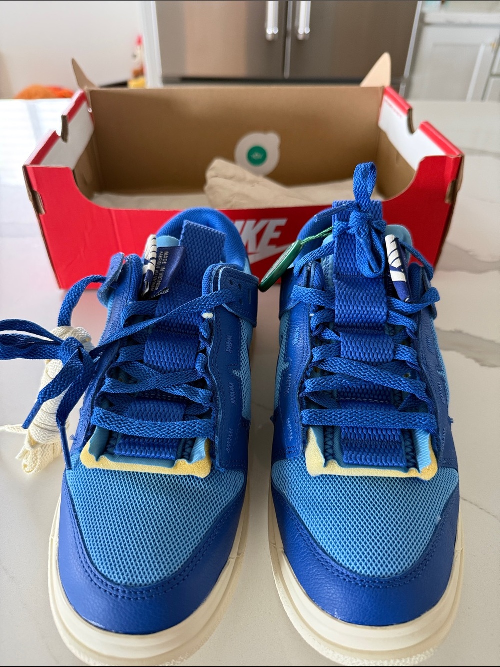 Nike Mens women’s Air Dunk Jumbo University Blue sneaker 6.5/8 NIB - Picture 5 of 5